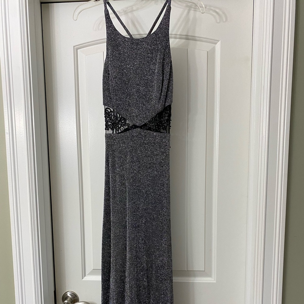 Bari jay metallic black dress